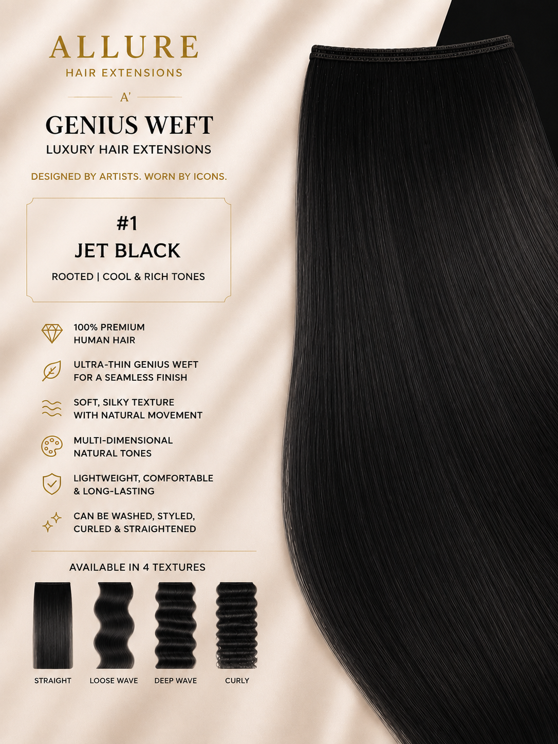 Genius Weft — Jet Black 1